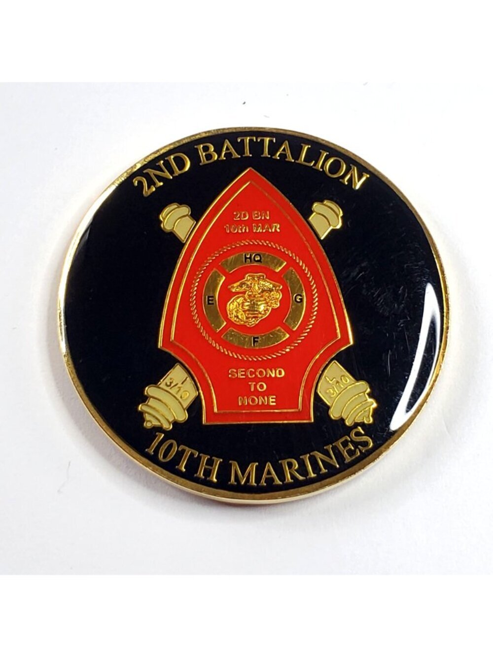 USMC 232nd Birthday Ball Challenge Coin 2nd Battalion 10th Marines 2007 EGA - Picture 2 of 7